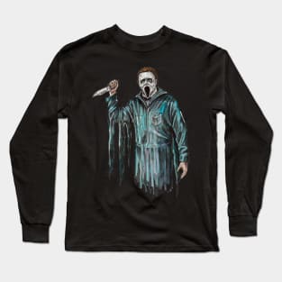 Screaming Mike! Horror Icons MASHUP Long Sleeve T-Shirt